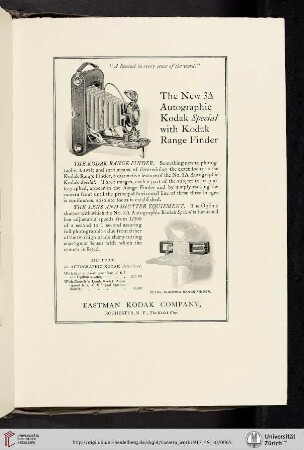 Eastman Kodak Company [3A Autographic Kodak Special Camera]