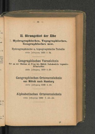 1. Hydrographisches, Topographisches, Geographisches usw. Hydrographische u. topographische Tabelle siehe Jahrgang 1939 S. 34.