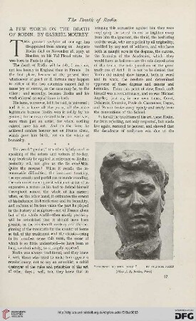 73: A few words on the death of Rodin