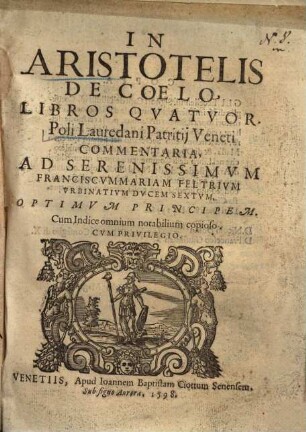 In Aristotelis de Coelo libros quatuor commentaria
