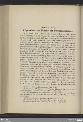 Erstes Kapitel - Allgemeines zur Theorie der Desensibilisierung