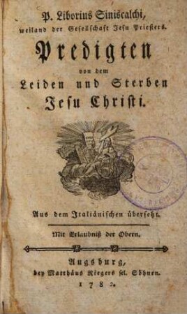Predigten von dem Leiden und Sterben Jesu Christi