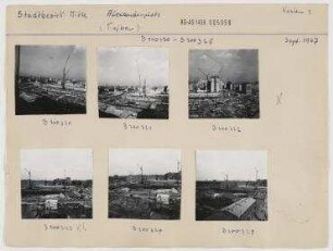 Alexanderplatz, Hoch- und Tiefbauaufnahmen. Berlin, Mitte, Alexanderplatz