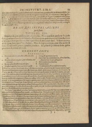 De Iis Qui Sui Vel Alieni iuris sunt. Titulus VIII.