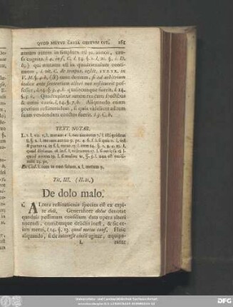 Tit. III. (II. 21.) De dolo malo.