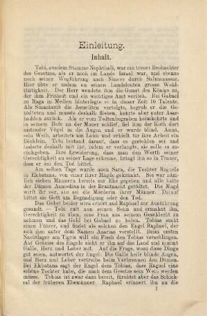 Commentar zum Buche Tobias