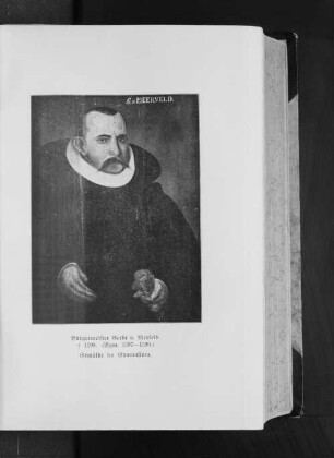 Bürgermeister Gerd v. Merfeld. +1599. (Bgm. 1597-1599.) Gemälde im Gymnasium.