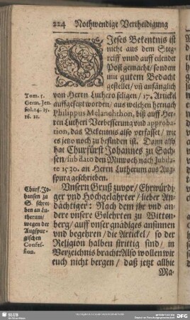 [Nothwendige Vertheidigung der Augspurgischen Confession]