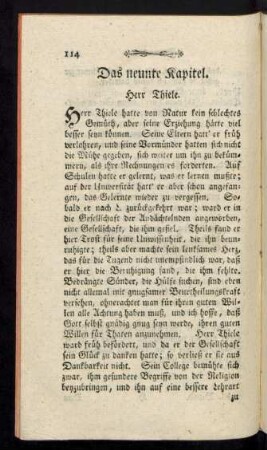 Das neunte Kapitel. Herr Thiele.