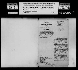 Schuldenwesen der Teilgemeinde Rückershagen, Gemeindebezirk Gerabronn
