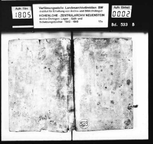 Gültbuch über das Amt Schrozberg.