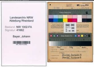 Entnazifizierung Johann Bayer, geb. 08.05.1896 (Kaufmann)