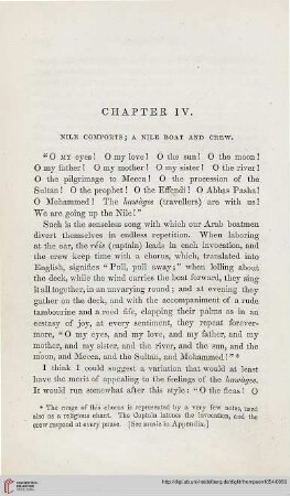 Chapter IV: Nile comforts; A Nile boat and crew