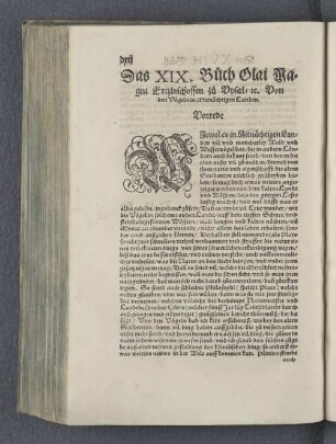 Das XIX. Buch Olai Magni Ertzbischoffen zu Vpsal rc. Von den Vögeln in Mitnächtigen Landen.