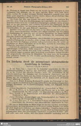 Ein Rundgang durch die internationale photographische Ausstellung in Salzburg