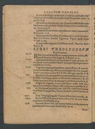 Libri Theologorum Pontificiorum.