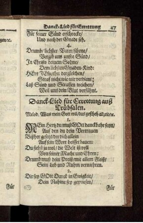 Danck-Lieder