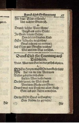 Danck-Lieder