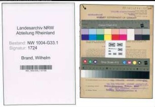 Entnazifizierung Wilhelm Brand , geb. 14.11.1895 (Lehrer)