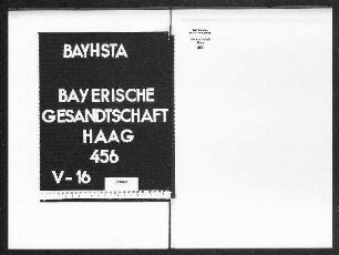 Abschriften von Denkschriften verschiedener Gesandter an die Generalstände