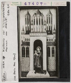 Madonna vor Kirchenarchitektur. Köln, Wallraf-Richartz-Museum Nr. 338