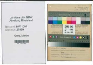 Entnazifizierung Martin Gros , geb. 12.08.1894 (Baufuehrer)