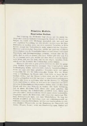 Primitive Medizin