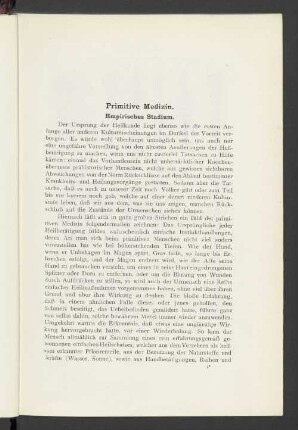 Primitive Medizin