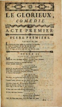 Le Glorieux : Comédie en 5 actes et en vers