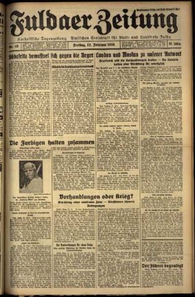 Erste Ausgabe vom Freitag, den 22. Februar 1935.