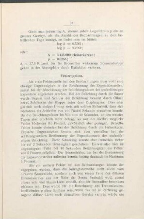 Fehlerquellen.