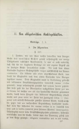 II. Von obligatorischen Rechtsgeschäften.