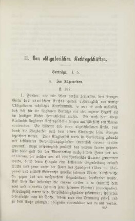 II. Von obligatorischen Rechtsgeschäften.