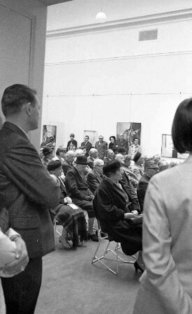 Ausstellung "Karlsruher Künstler 1967" im Badischen Kunstverein.