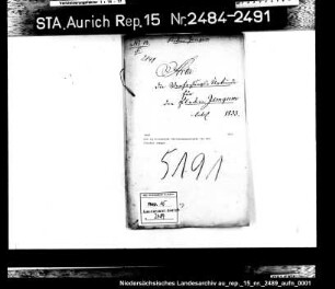 Die zu erlassende Verfassungsurkunde für den Flecken Jemgum