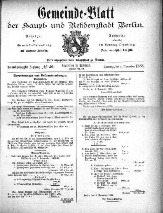 1888,46: No. 46, 11. November 1888