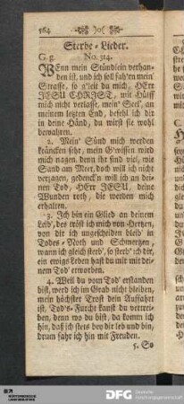 Sterbe-Lieder.