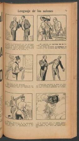 Lenguaje de los salones - [Cómic]