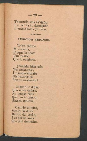 Canción amorosa