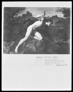 Narcissus spiegelt sich in der Quelle