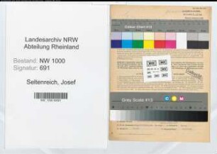Entnazifizierung Josef Seltenreich, geb. 01.07.1887 (Verw.Oberinspektor)