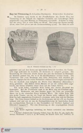 9: Kay bei Tittmoning (B.-A. Laufen, Oberbayern), römischer Grabaltar