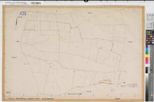 Herzfeld (Lippetal), Flurbereinigung Herzfeld-Düllo, Zuteilungskarte Liesborn Flur 4