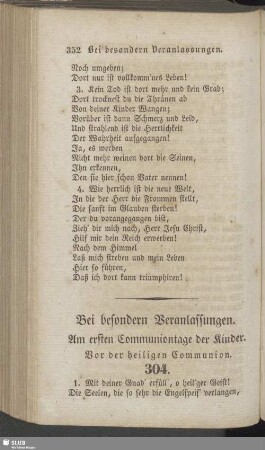 Bei besondern Veranlassungen