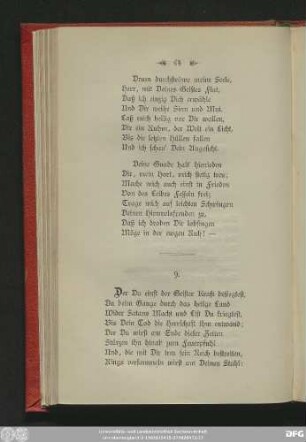 9. [Der Du einst der Geister Kraft besiegtest]