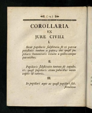 14-16, Corollaria