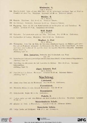 Nachtrag (Nr. 268-273)