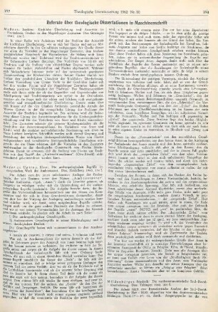 777-778 [Rezension] Meyer zu Uptrup, Klaus, Die anthropologischen Begriffe im exegetischen Werk des Ambrosiaster