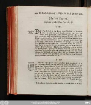 Fünftes Capitel, von dem prophetischen Amt Christi.