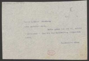 Brief an J. Quast : 09.03.1915